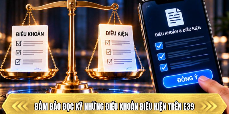 Đảm bảo đọc kỹ những điều khoản điều kiện trên E39