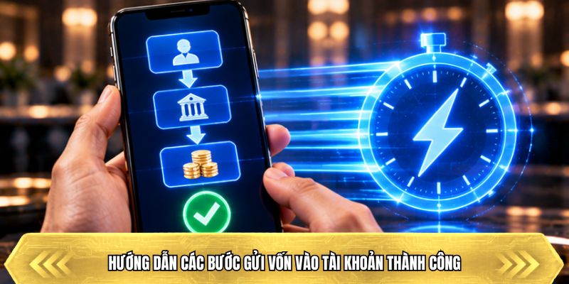 Hướng dẫn các bước gửi vốn vào tài khoản thành công