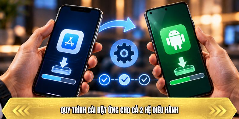 Quy trình cài đặt ứng cho cả 2 hệ điều hành