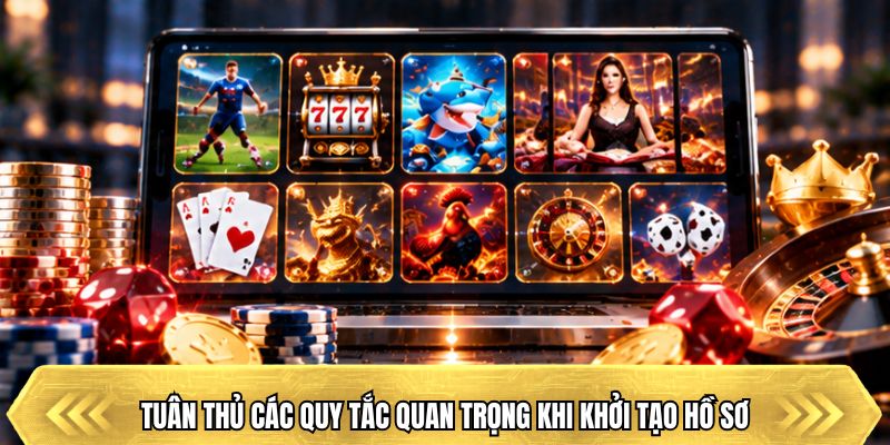 Tuân thủ các quy tắc quan trọng khi khởi tạo hồ sơ
